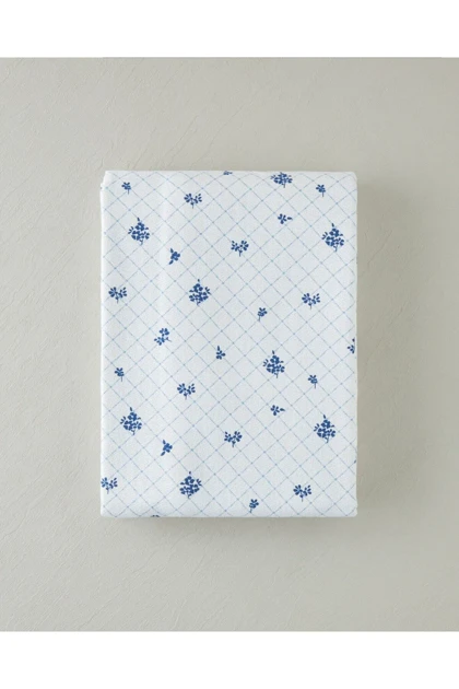 روتختی پیکه دو نفره English Home مدل Heritage blue پنبه‌ای - آبی