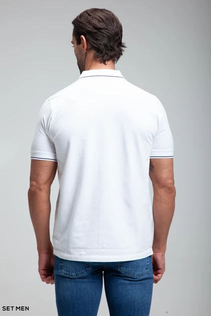 تیشرت یقه دار نیم زیپ