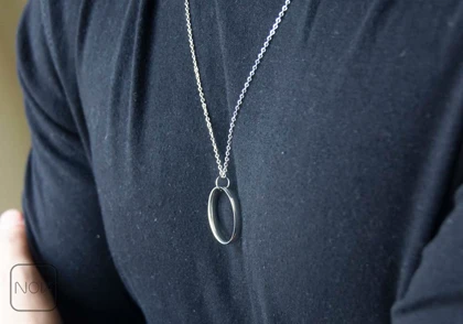 گردنبند استیل حلقه