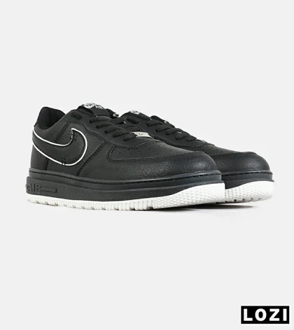 کفش کتانی بزرگ پا مشکی NIKE AIR FORCE مدل 7659