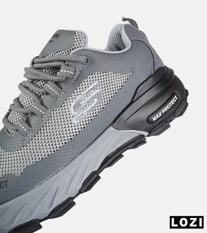 کفش کتانی طبی ورزشی طوسی SKECHERS max protect مدل 7790