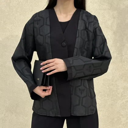 کت تک دکمه طرحدار 1002222