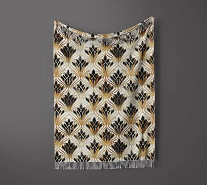 شال مبل ریش دار sofa shawl 289