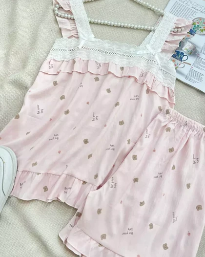 ست تاپ و شلوارک عروسکی کد 5534