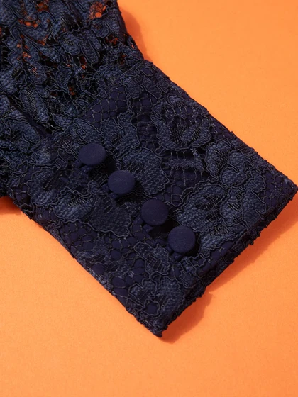 شومیز آستین گیپور مجلسی زنانه مریم