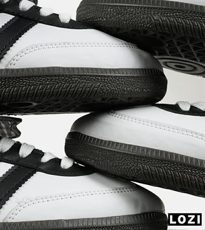 کفش کتانی مردانه و زنانه سفید مشکی ADIDAS Samba LT