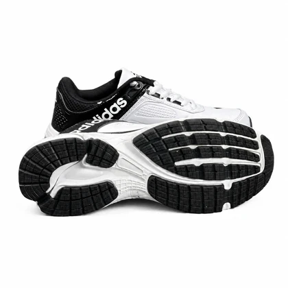 کتانی خارجی مردانه مدل آدیداس سفید مشکی ADIDAS
