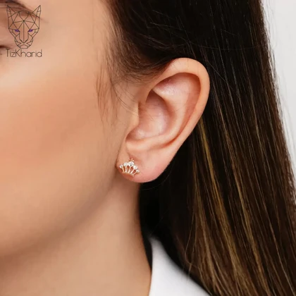 گوشواره کوئین فول نگین ژوپینگ