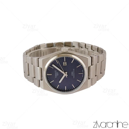 ساعت تیسوت مردانه PRX نقره ای صفحه سرمه ای 105141