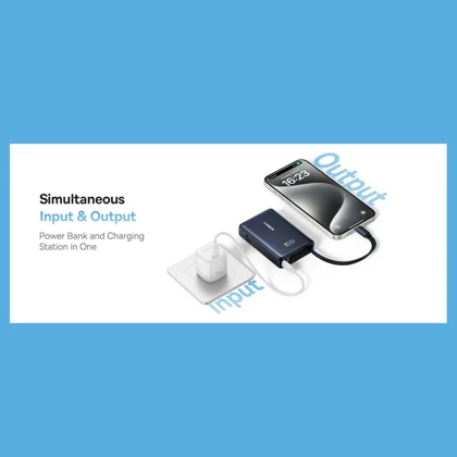 پاور بانک 10000 تایپ‌سی 45 وات و USB بیسوس PPPG-1W45C P10076803123