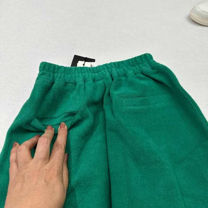 شلوار بچه گانه مخمل سبز اورجینال