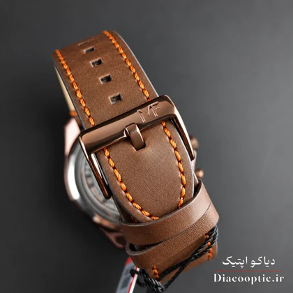 ساعت مچی مردانه اورجینال موتور ژاپن برند مینی فوکوس سه موتور مدل Mf0080G.01 بند چرم