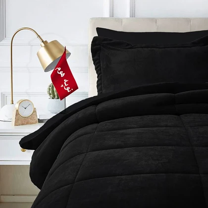 روتختی مینیمال کتان مخمل طرح مربع