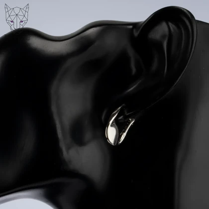 گوشواره مون فیز پلاتینی ژوپینگ