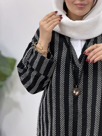 تونیک مانتویی یقه سفید کیارا