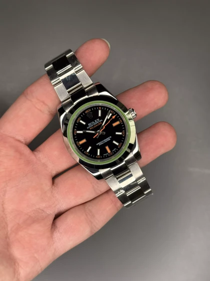 ساعت مچی رولکس میلگاس سیلور صفحه مشکی Rolex Milgauss