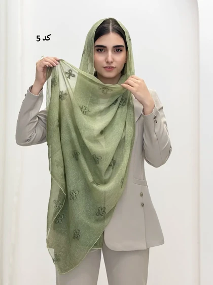 6888-شال گلدوزی پاپیون