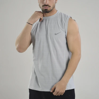 رکابی ورزشی مردانه نایک مدل VHD-Dri Fit-4K0993 طوسی روشن