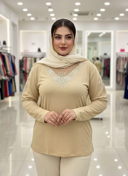 شومیز گیپوردار مدل مهگل کد 50272