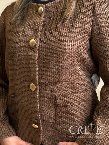 کت مخمل طرح حصیری