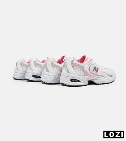 کفش کتانی زنانه سفید صورتی NEW BALANCE 530