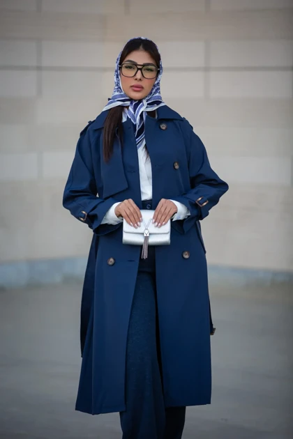 بارانی سانتانا بلند 6 دکمه