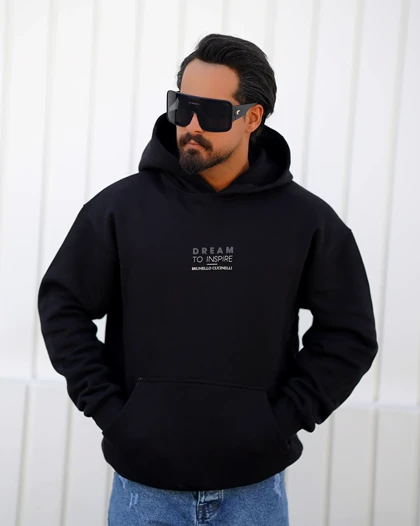 هودی مردانه دورس سه‌نخ طرح Dream Inspire