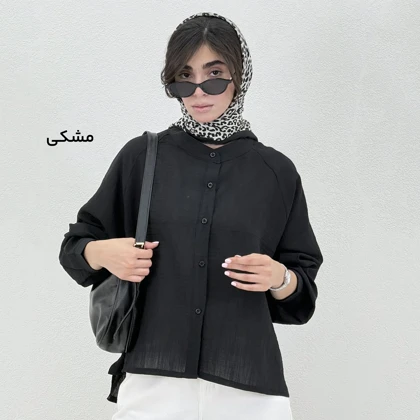 شومیز زنانه قواره دار یقه فرنچ پری | آی بولک