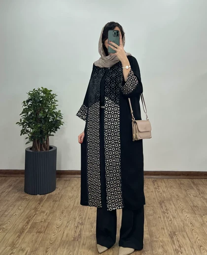 مانتو مجلسی سوزندوزی حیفا