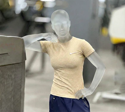 تیشرت ورزشی زنانه نایک (Nike) مدل کبریتی جذب با لوگو گلدوزی