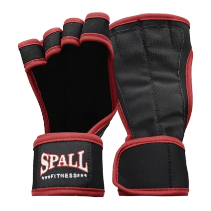 دستکش و محافظ کف دست بدنسازی راج مدل 404K1386 قرمز بسته دو عددی