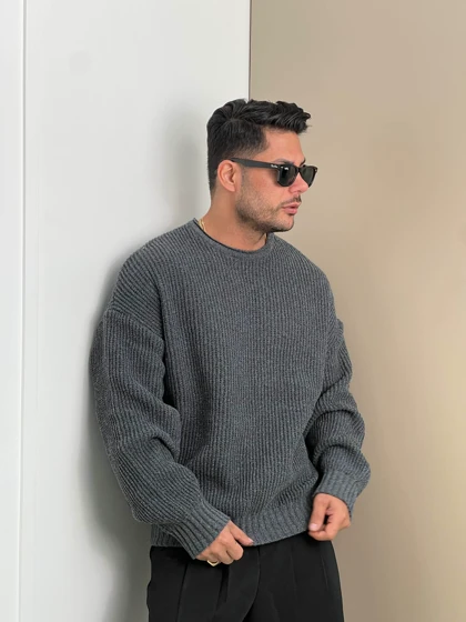 بافت باکسی یقه گرد