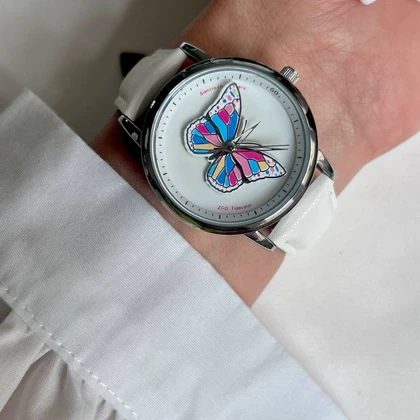 ساعت مچی زنانه صفحه چرخشی مدل Butterfly