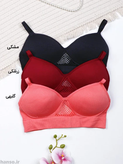ست شورت و سوتین اسفنجی بدون فنر کد 2112