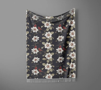 شال مبل ریش دار sofa shawl 20