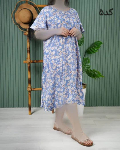 پیراهن نخی لامبادا O7466