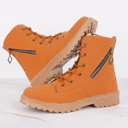 نیم بوت دخترانه نارنجی مدل shiva ویژه