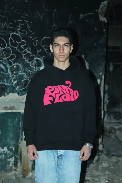 هودی مشکی اسپرت طرح Pink floyd 4 - فواصل