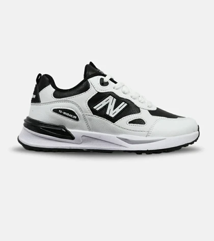 کفش کتانی مردانه سفید مشکی NEW BALANCE yg niubailun