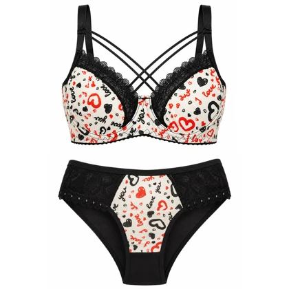 ست شورت و سوتین زنانه ماییلدا مدل فنردار هارنس دار کد 5937-4