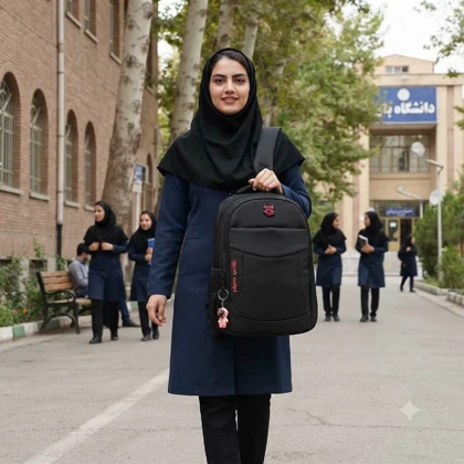 کوله پشتی مدرسه مدل pierre cardin کد 77012