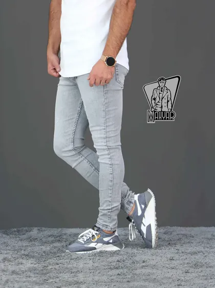 شلوار جین طوسی روشن ZARA