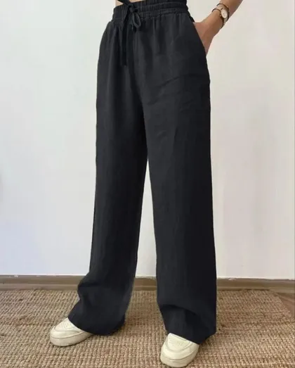 شلوار بگ الیاف طبیعی 1055