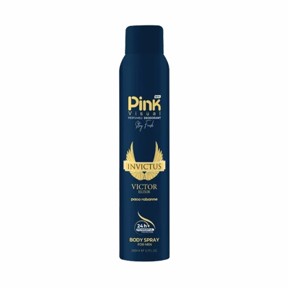 اسپری خوشبوکننده بدن مردانه Invictus Victory Elixir پینک ویژوآل حجم 200 میلی لیتر