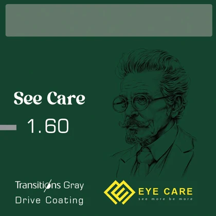 عدسی طبی فتوکرومیک سی کر See Care 1.60 TRANSITIONS/DRIVE Coating/Gray