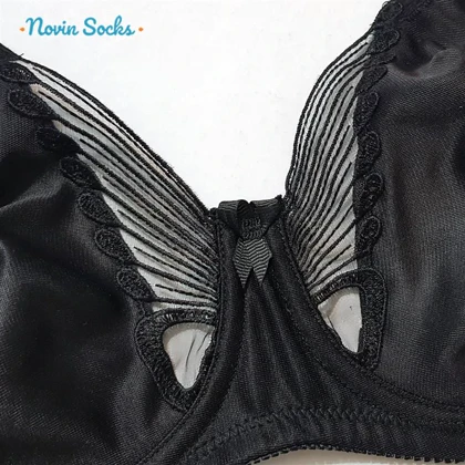 سوتین زنانه لین مدل پرسی فنردار طرح پروانه کد 4680-744