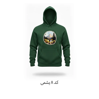 هودی داخل خز طرح دار کمپ استایل