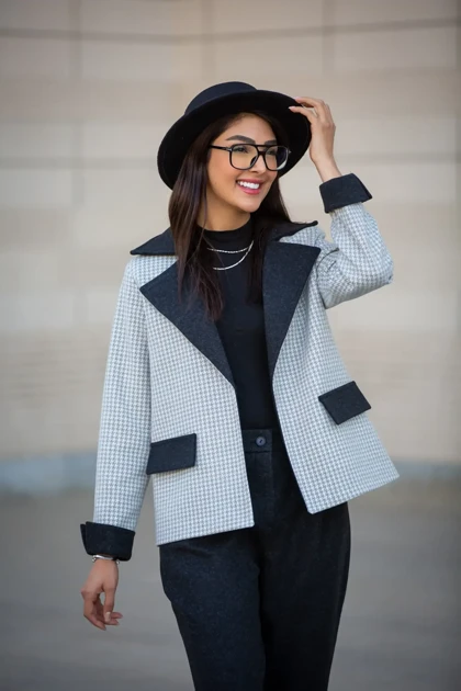 پالتو فوتر پیر دوپل ترکیبی (ست پاییزه و زمستانه)