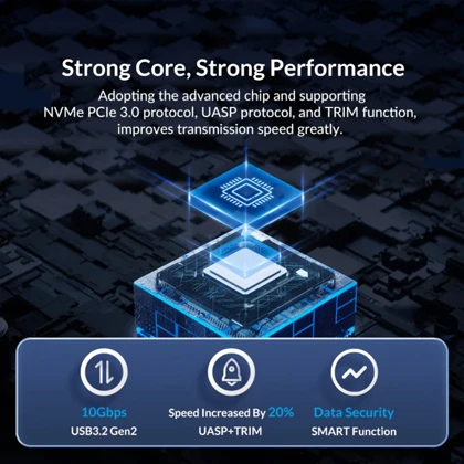 باکس هارد M.2 NVMe اوریکو ORICO مدل M212C3-G2 با رابط Type-C