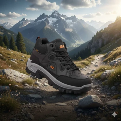 کفش ساق‌دار مردانه مشکی مدل JAX